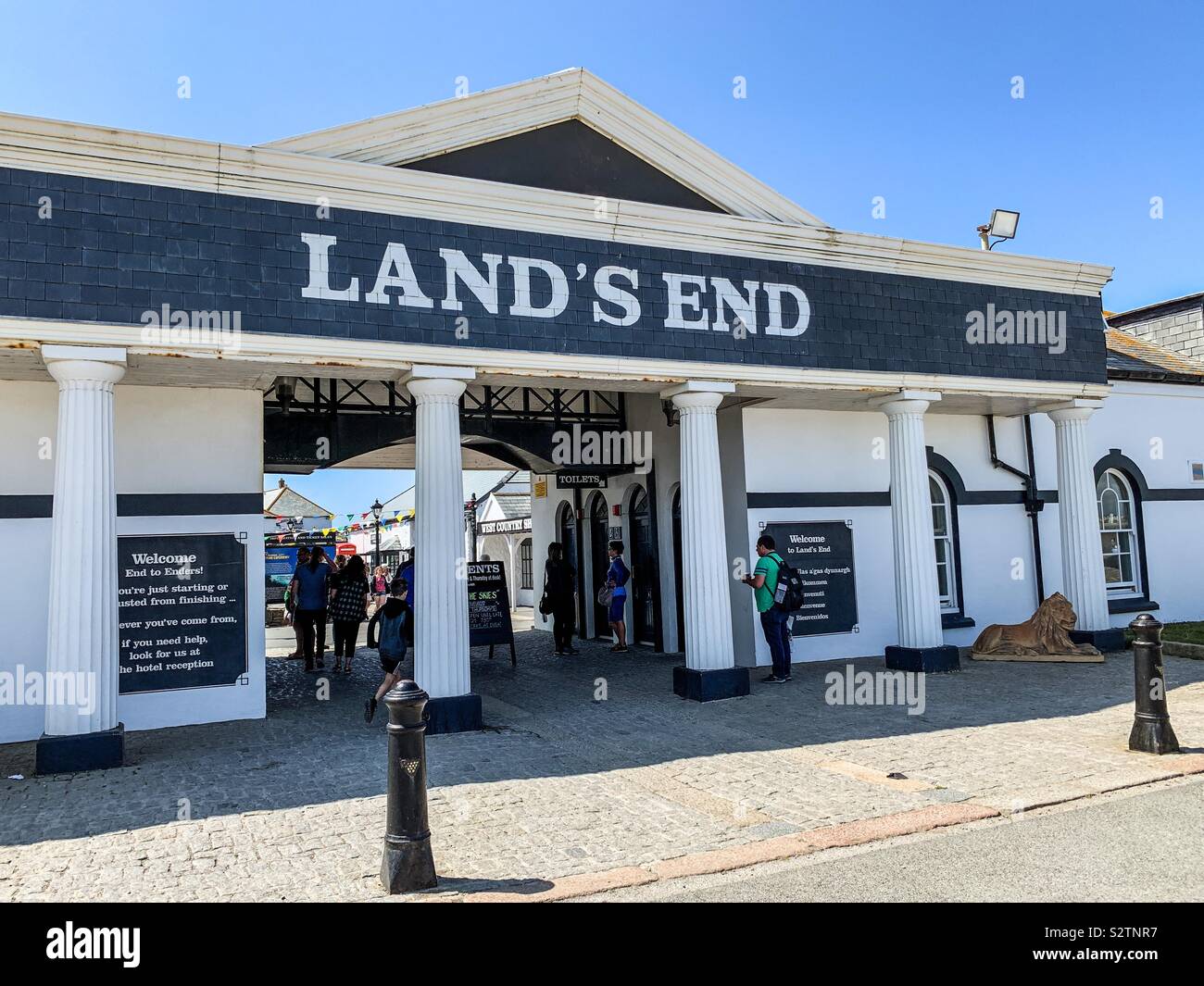 Entrance to Land’s End in Cornwall - Smartphone Captured Stock Image