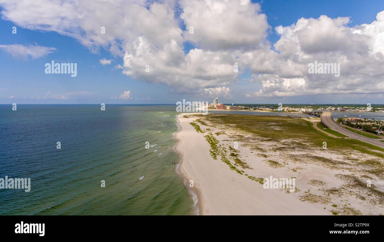 Orange Beach in July - Smartphone Captured Stock Image