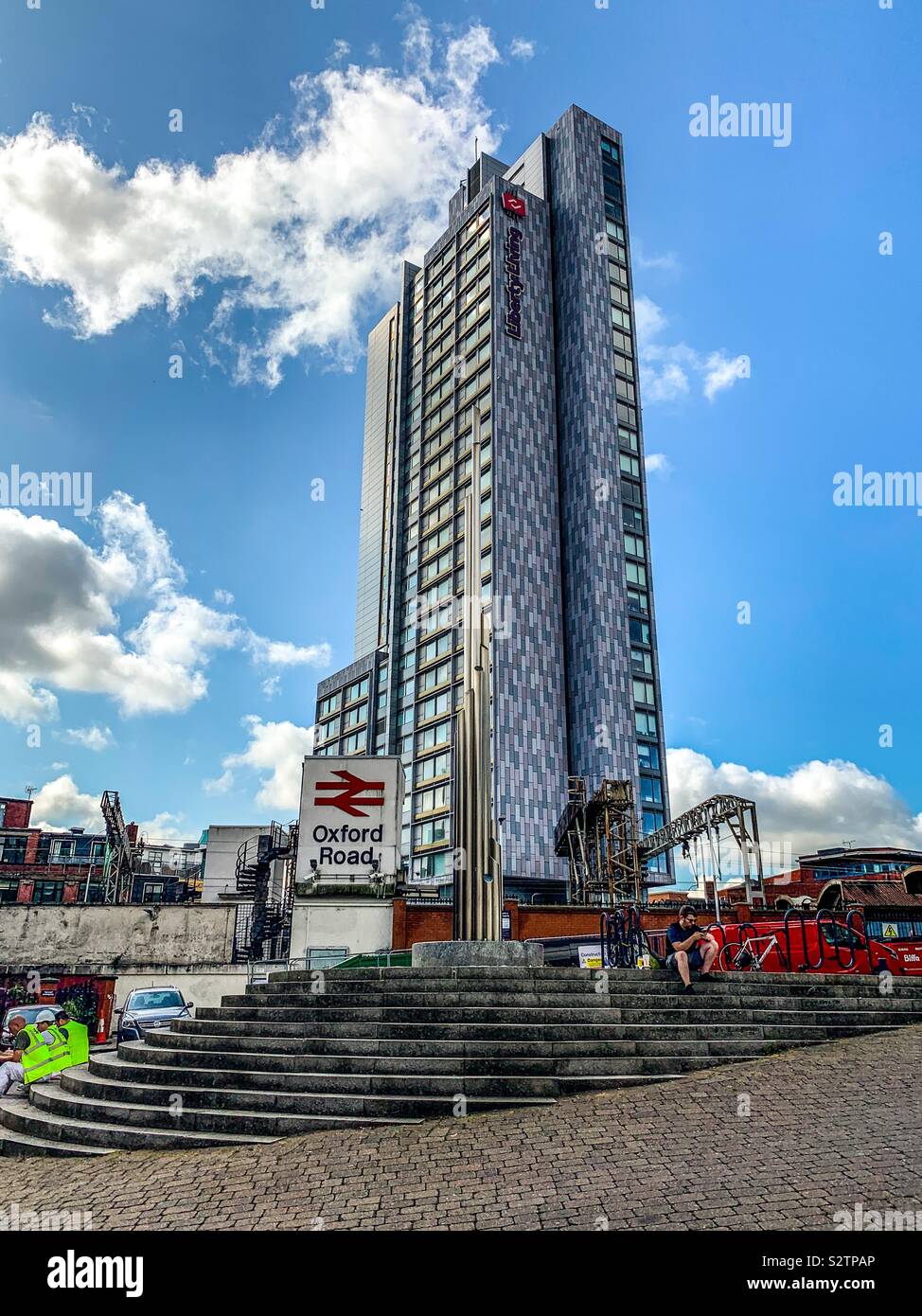 Manchester Oxford Road train station Stock Photo Alamy