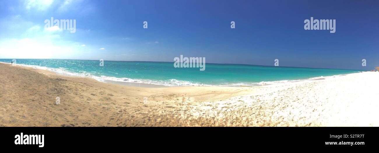 Panorama of wonderful mediterranean sea ( Alexandria, Egypt) - Smartphone Captured Stock Image