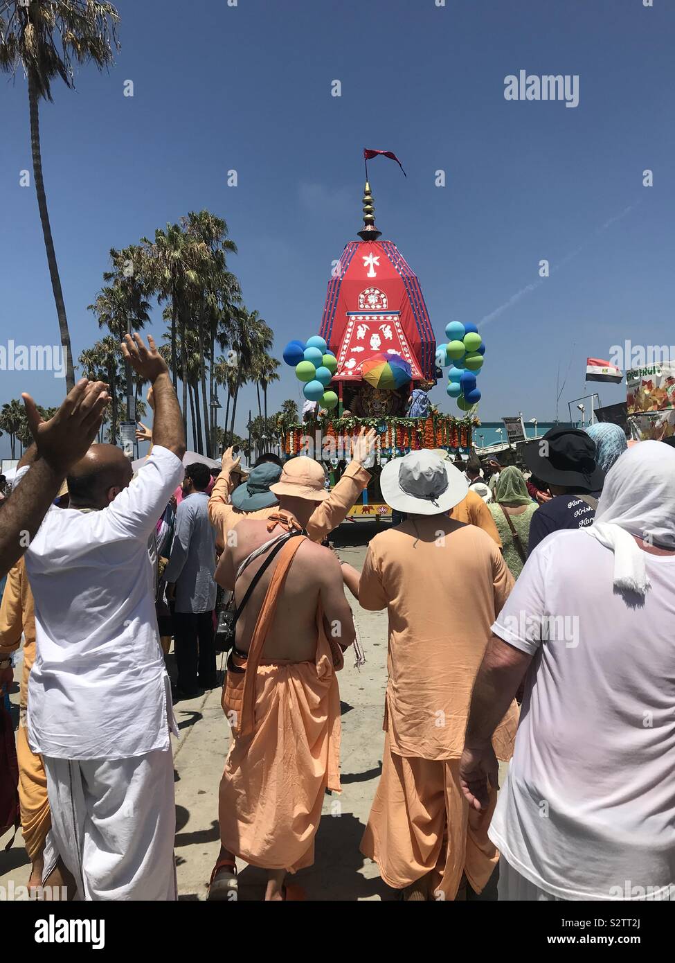 Festival of the Chariots, Venice Beach, CA Stock Photo