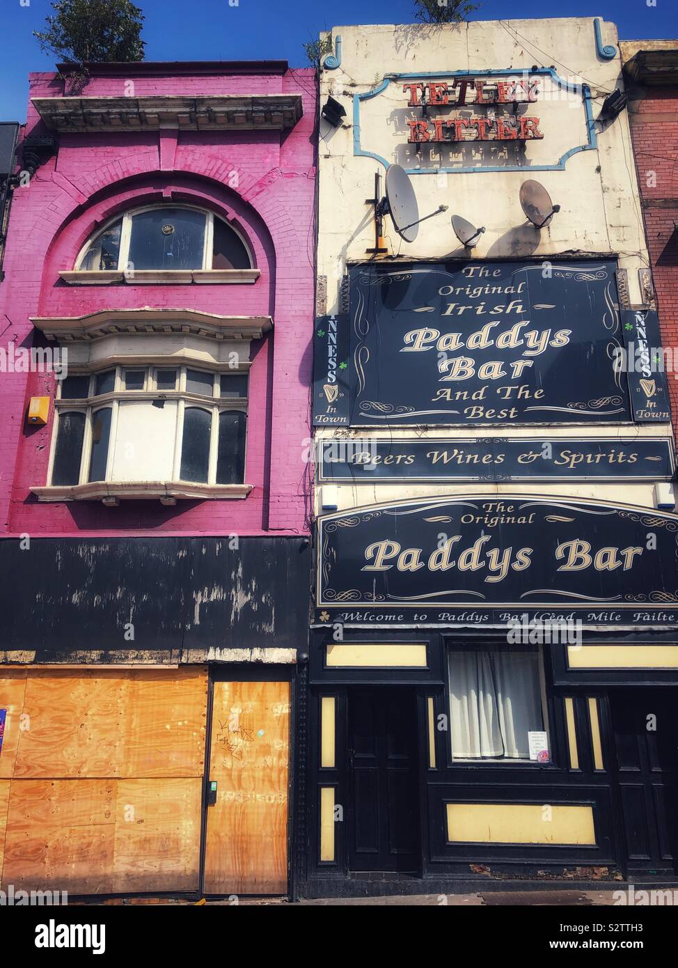 Paddy’s Bar in Liverpool. - Smartphone Captured Stock Image