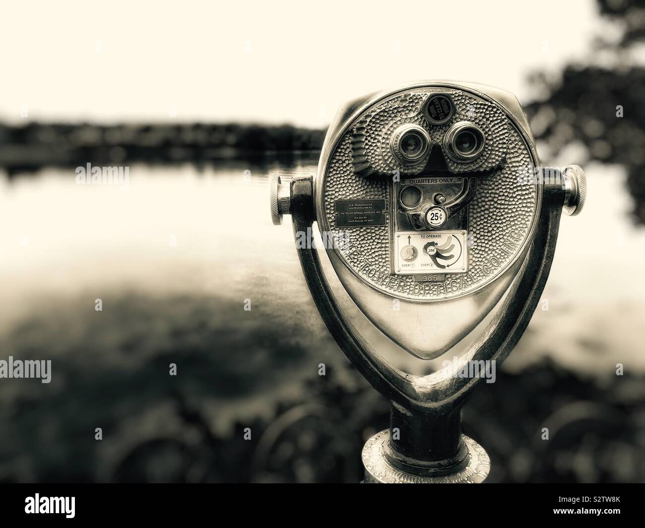 Scenic viewer overlooking the Ohio River - Smartphone Captured Stock Image