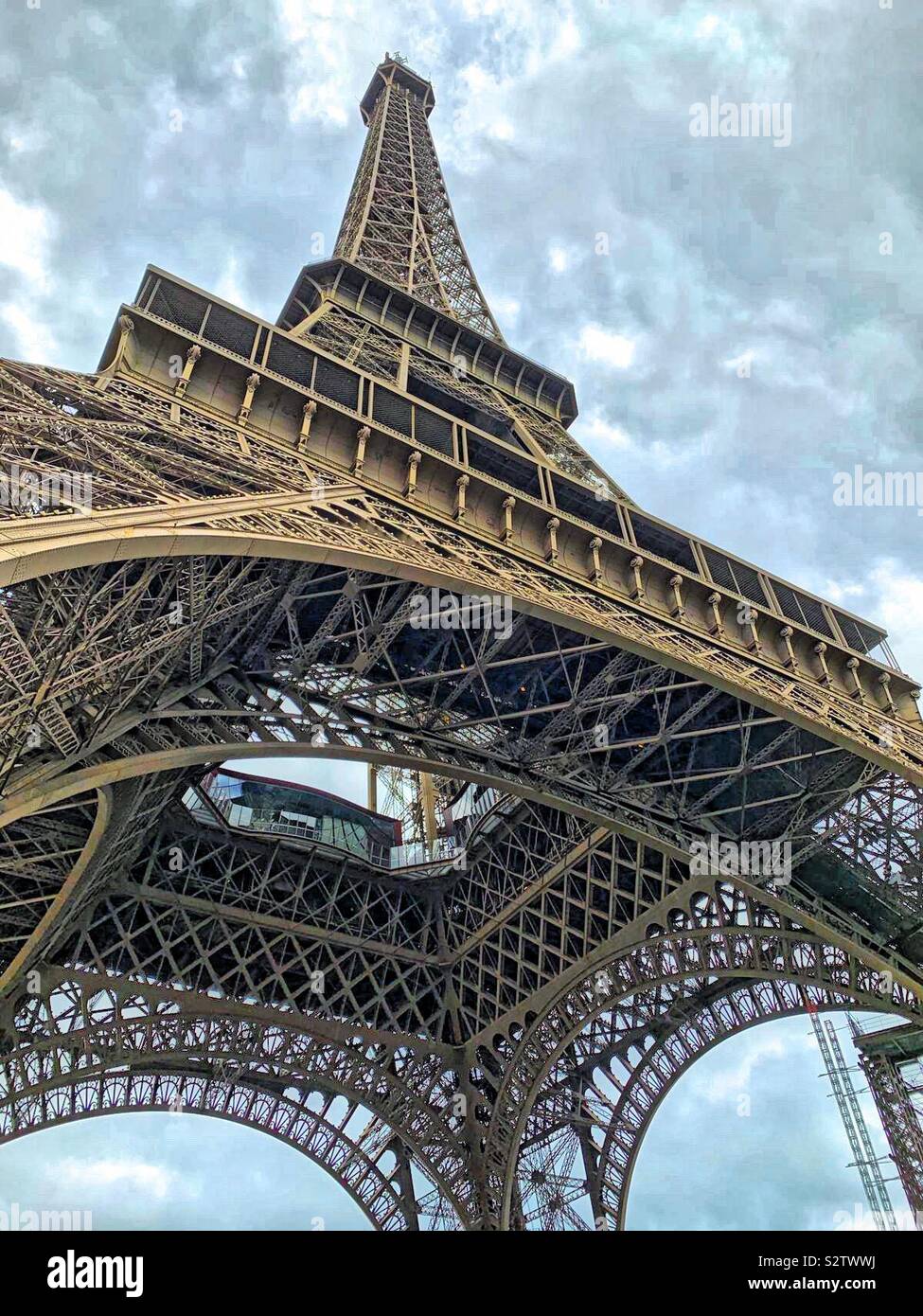 Tour Eiffel in Paris. - Smartphone Captured Stock Image
