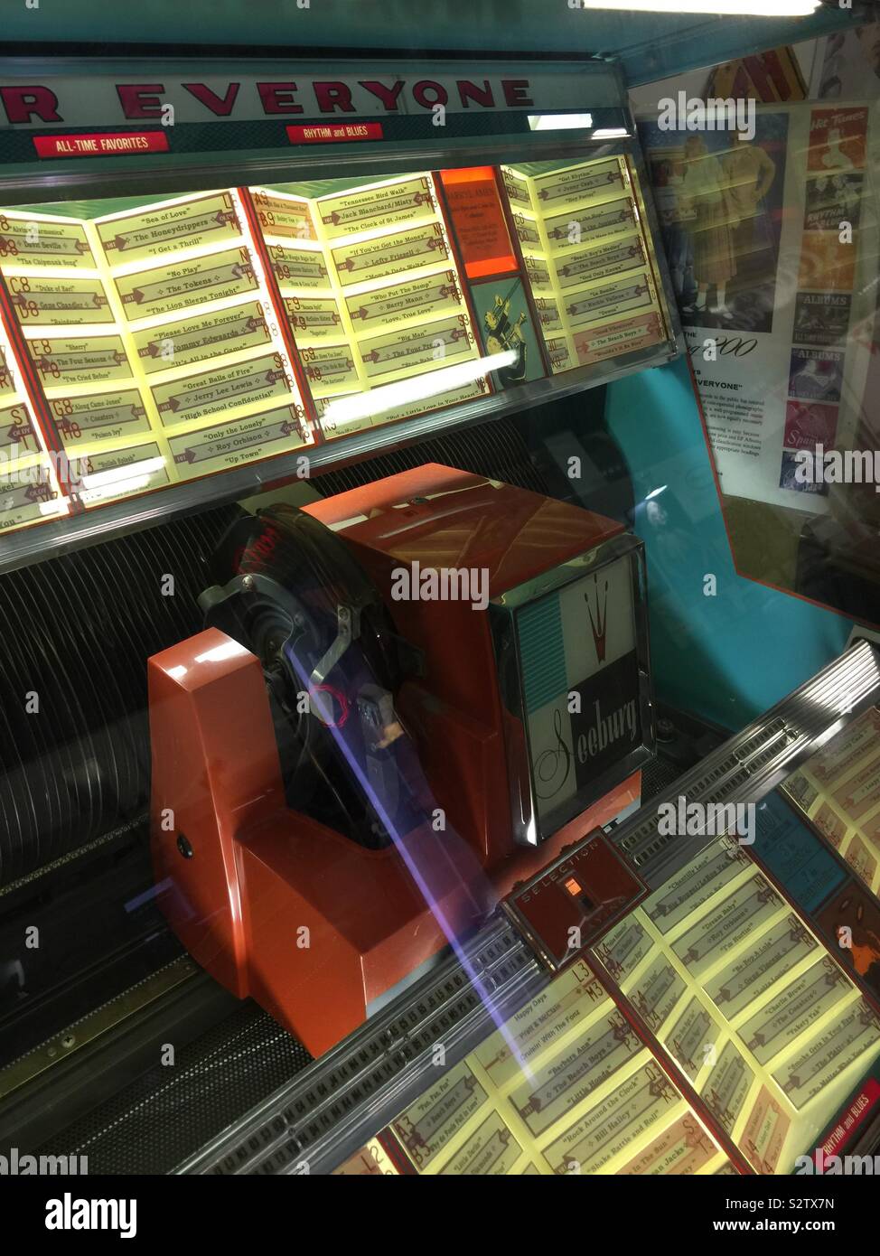 Juke box  control and selection panel - Smartphone Captured Stock Image