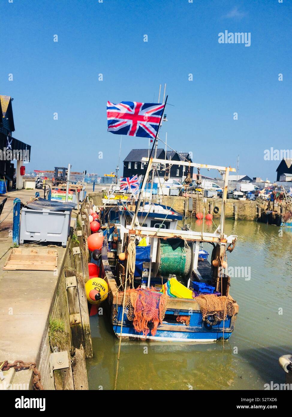 Fishing boat Whitstable Stock Photo Alamy
