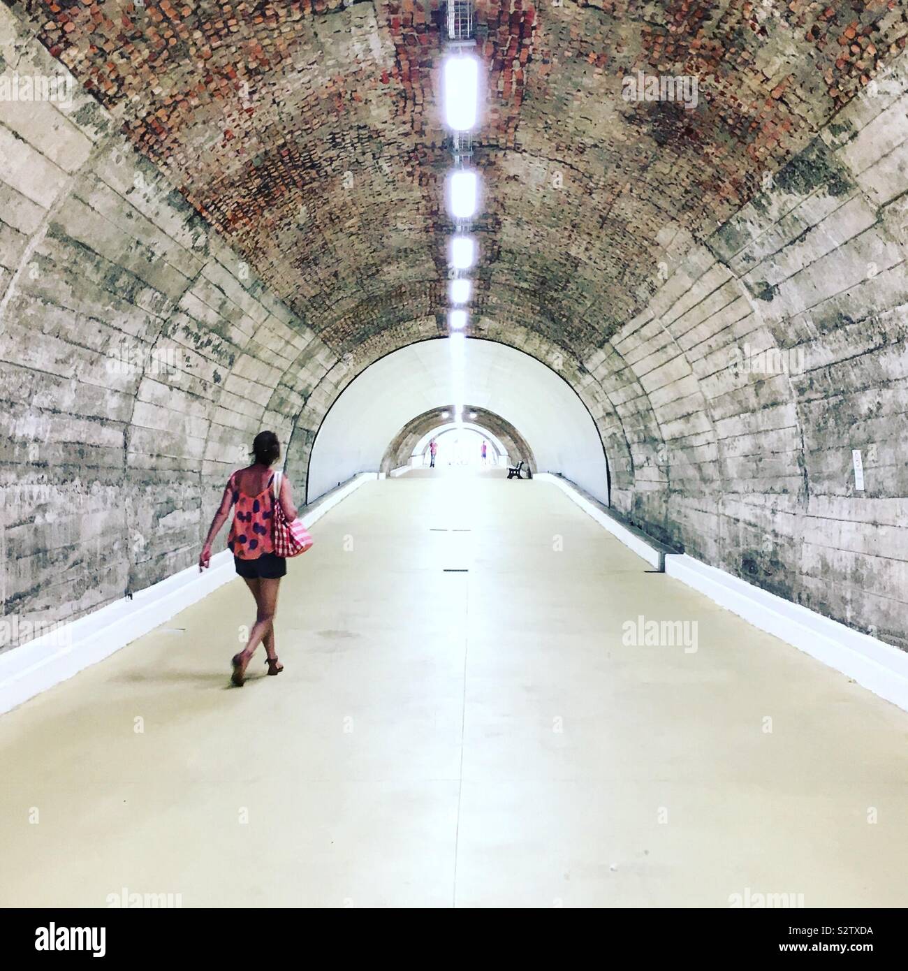Tunnel in Lerici Italy Stock Photo