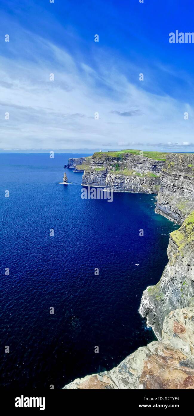 The cliffs of Moher in Ireland. - Smartphone Captured Stock Image