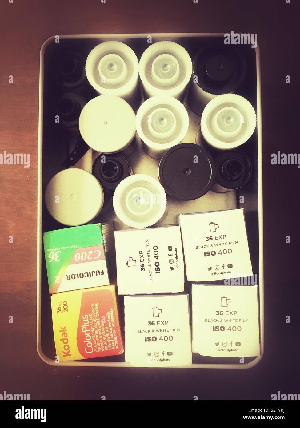 35mm photographic film - Smartphone Captured Stock Image