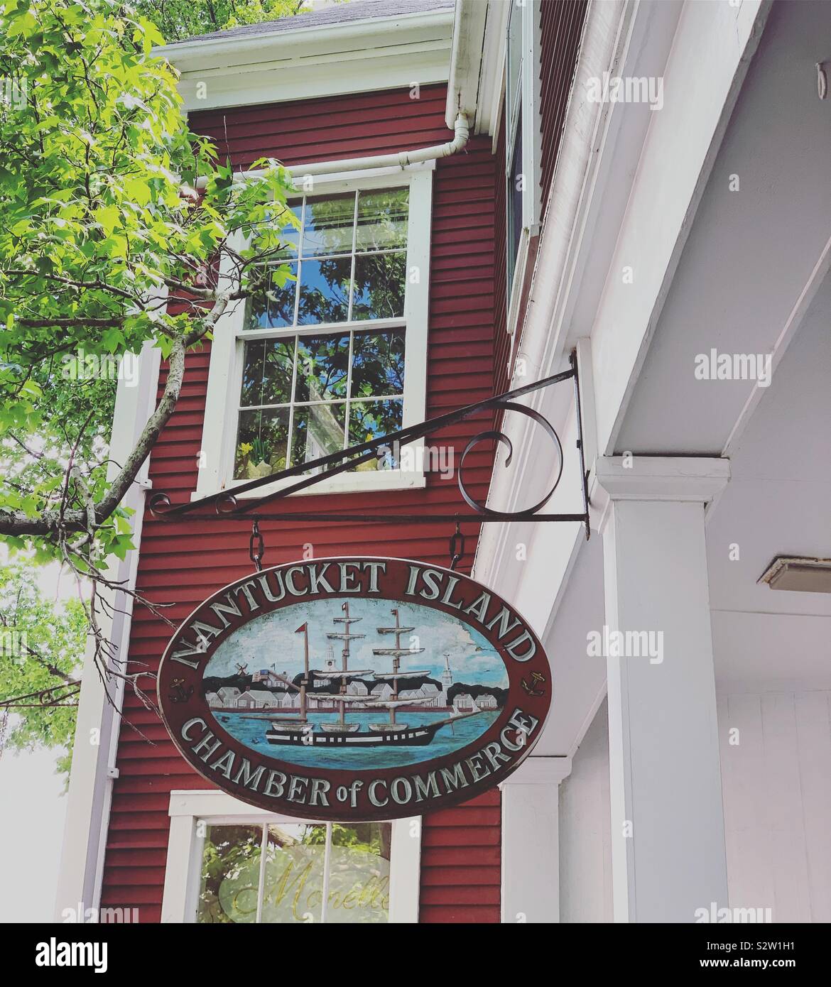 Nantucket Island Chamber of Commerce, Nantucket, Massachusetts, United States - Smartphone Captured Stock Image