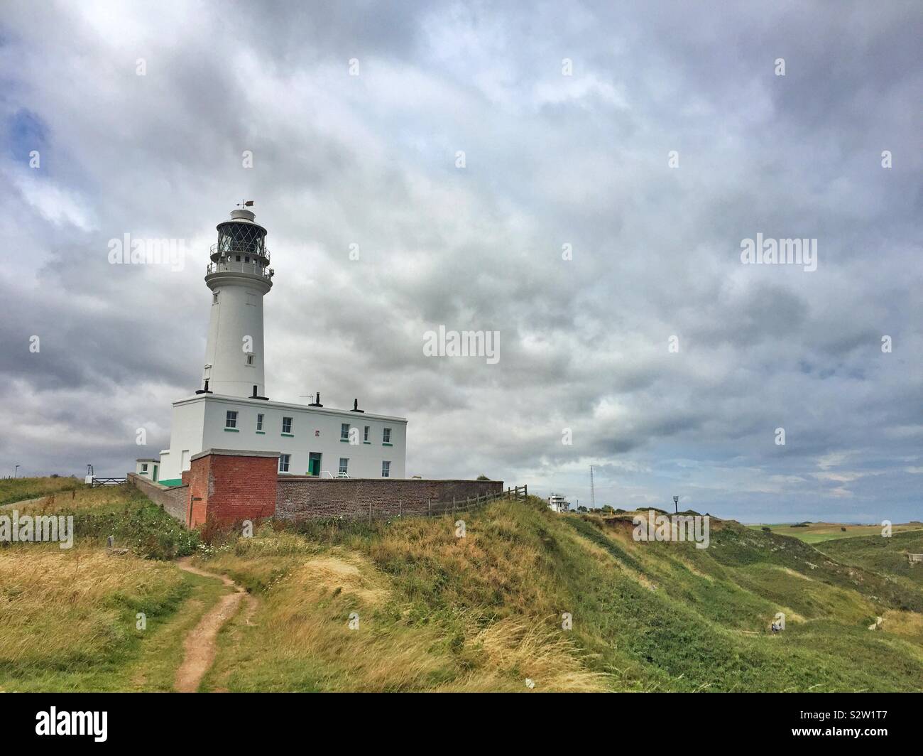 A view of the Flamborough Head lighthouse Stock Photo Alamy