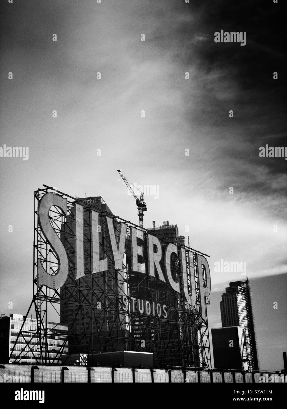 Silvercup studios sign - Smartphone Captured Stock Image