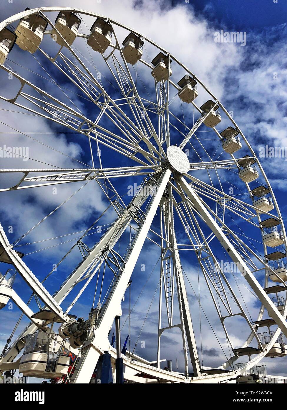 Big Wheel at Barry Island Pleasure Park, South Wales. - Smartphone Captured Stock Image