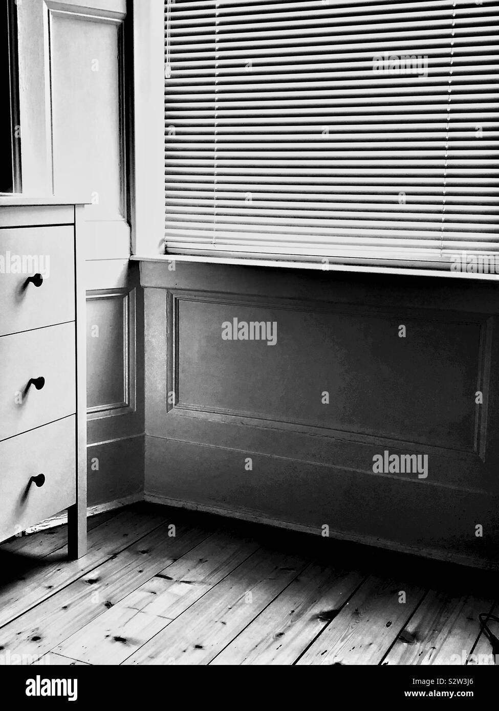 Morning light through Venetian blinds - Smartphone Captured Stock Image