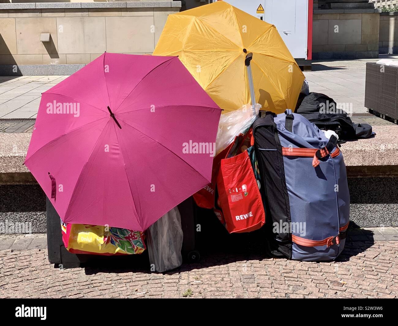 Homeless shelter , Berlin - Smartphone Captured Stock Image