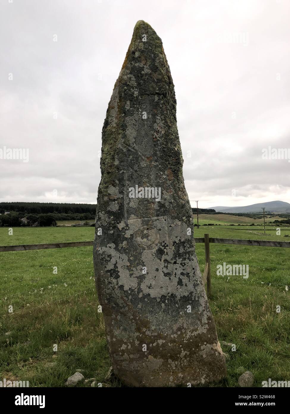 Pictish stone Stock Photo