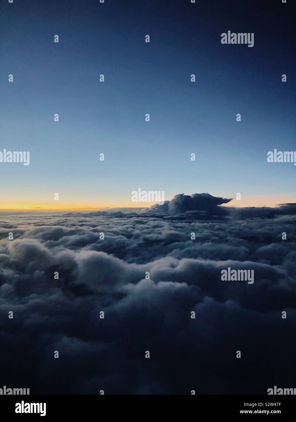 Clouds and sunset by an airplane hi-res stock photography and images ...