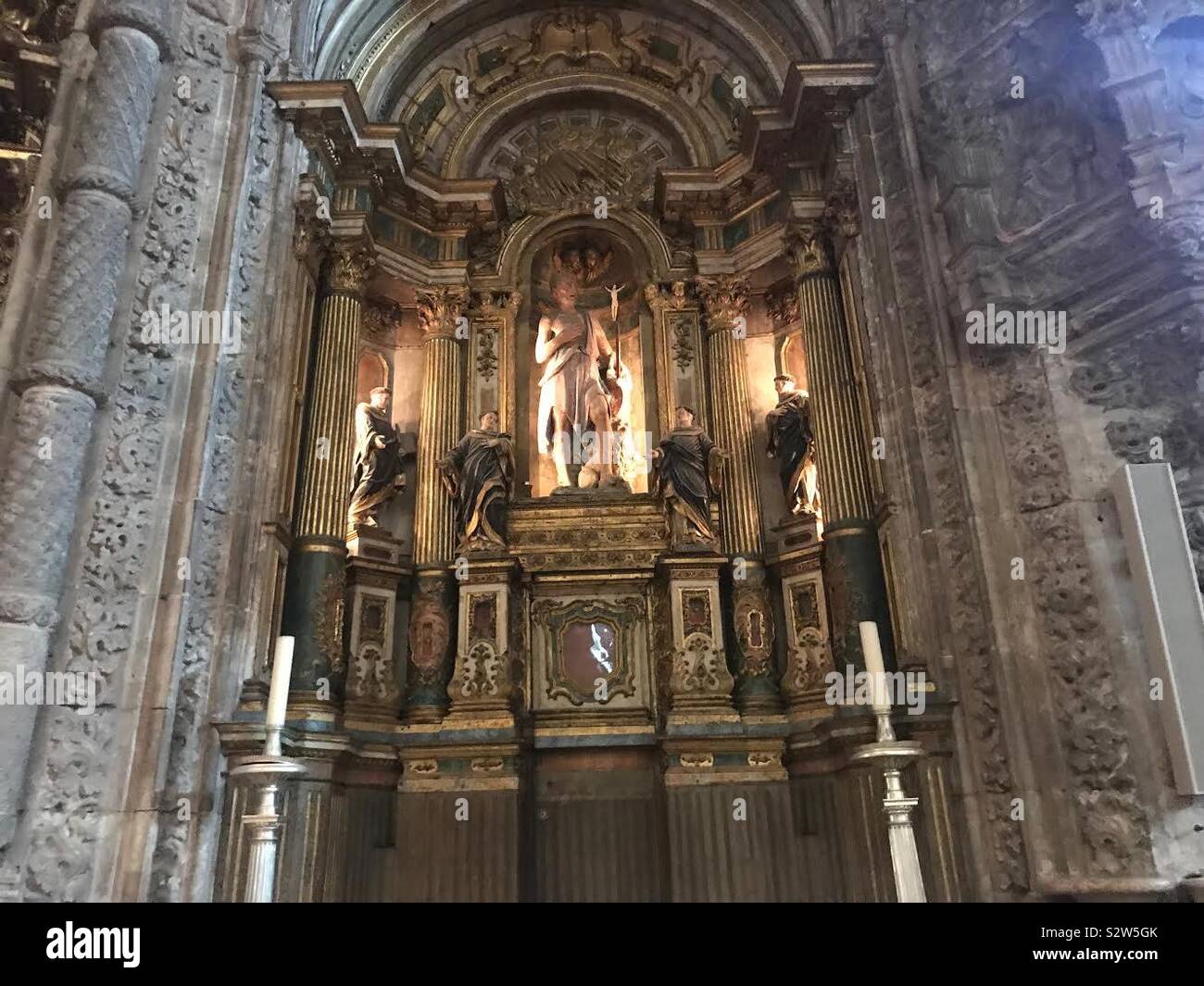 Church. Jeronimos Monastry. Lisbon, Portugal Stock Photo