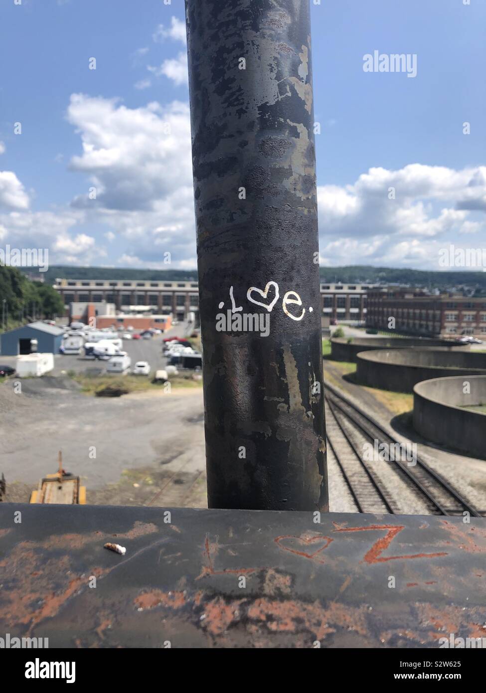 Found some love at the Steamtown Mall Stock Photo
