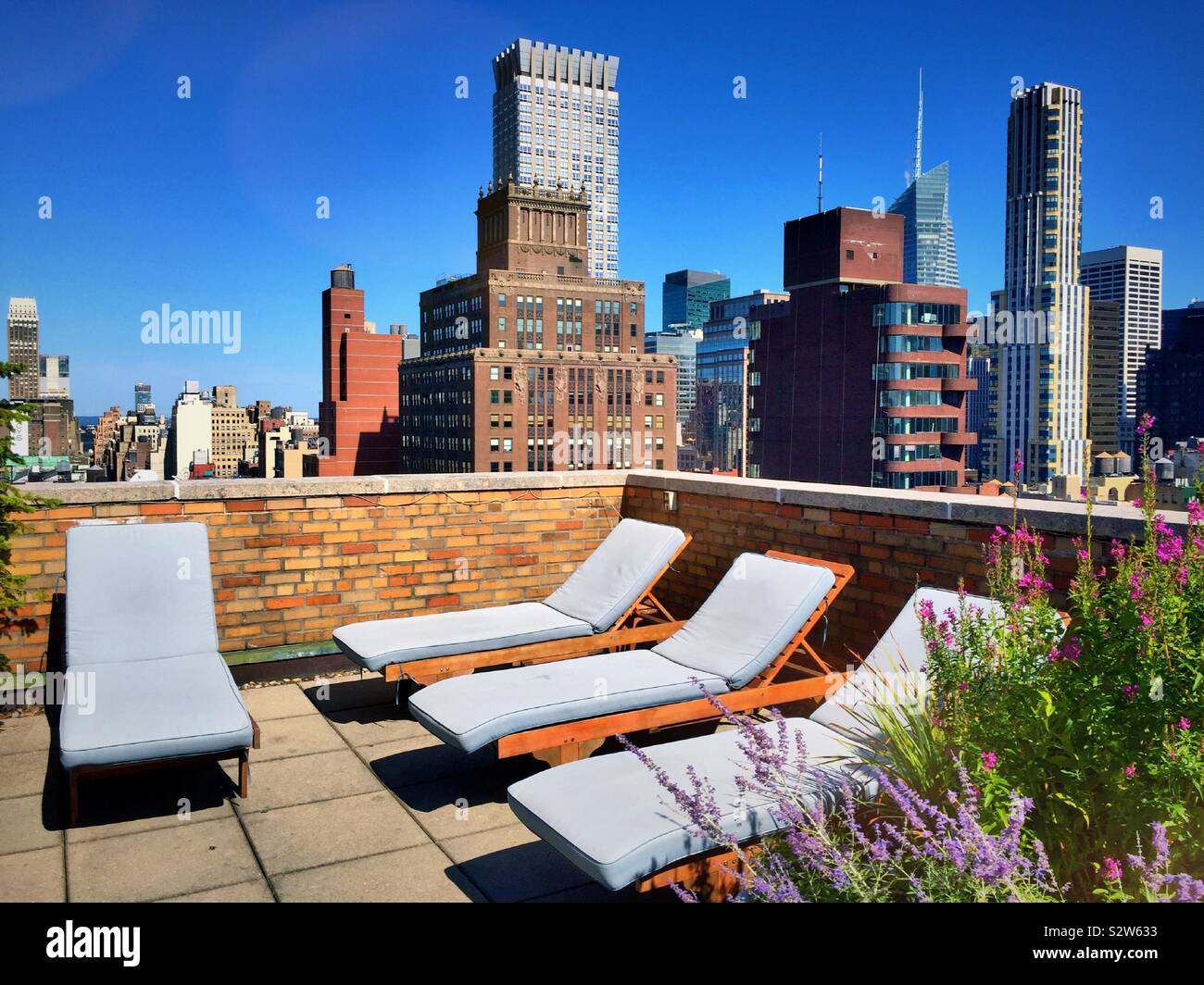 Image showcasing Luxury rooftop sundeck in the Murray Hill neighborhood of Manhattan ...