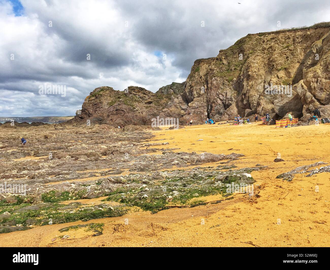 Mouthwell Beach, Hope Cove, Devon, England, United Kingdom. - Smartphone Captured Stock Image