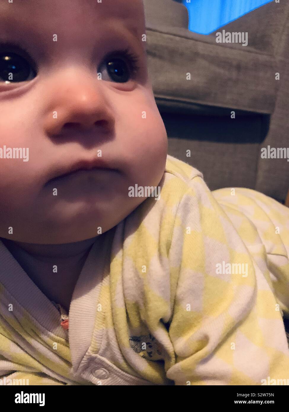 Those cute baby cheeks Stock Photo