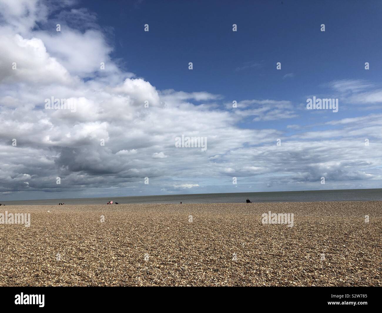 Aldeburgh beach - Smartphone Captured Stock Image