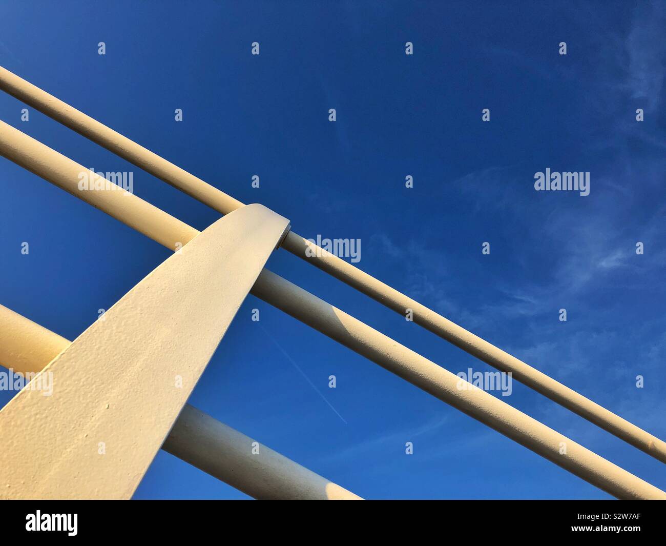 Railings and blue sky - Smartphone Captured Stock Image