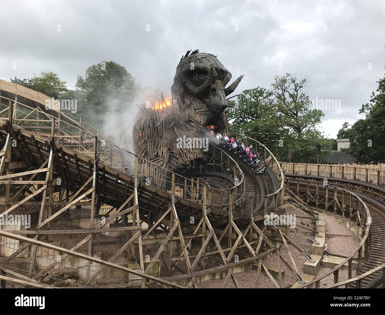 Alton towers wicker man hires stock photography and images Alamy