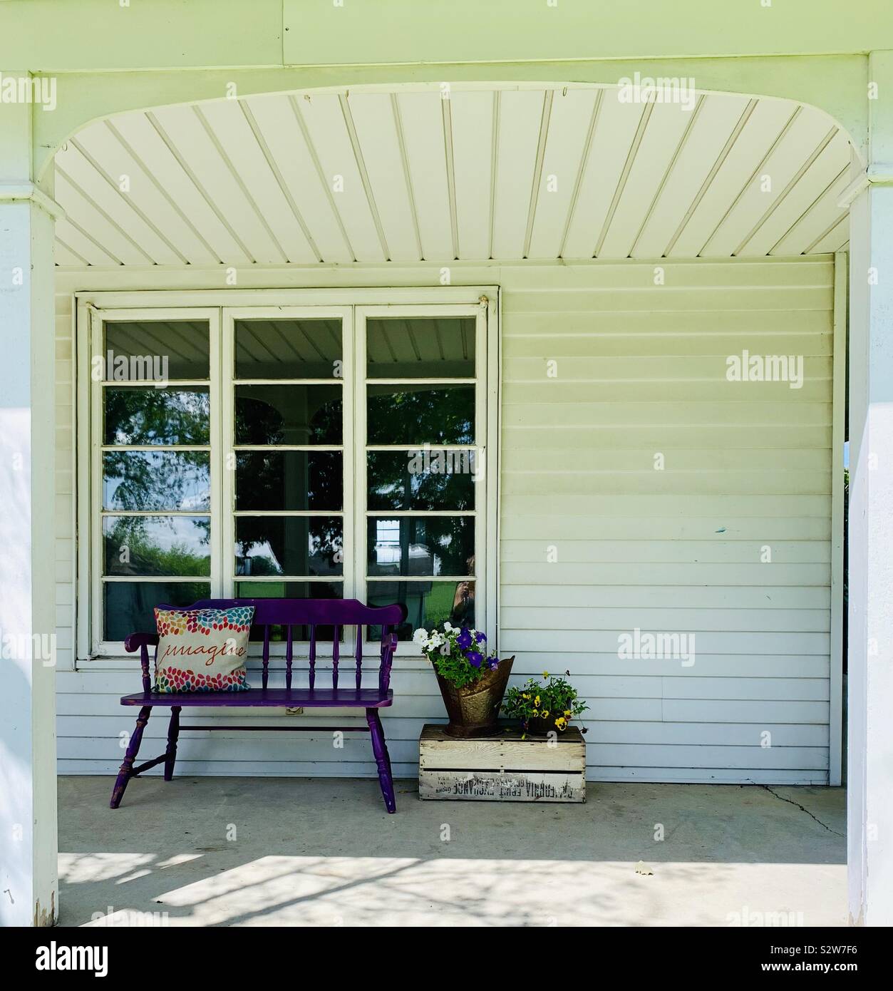 Porch on a country home - Smartphone Captured Stock Image