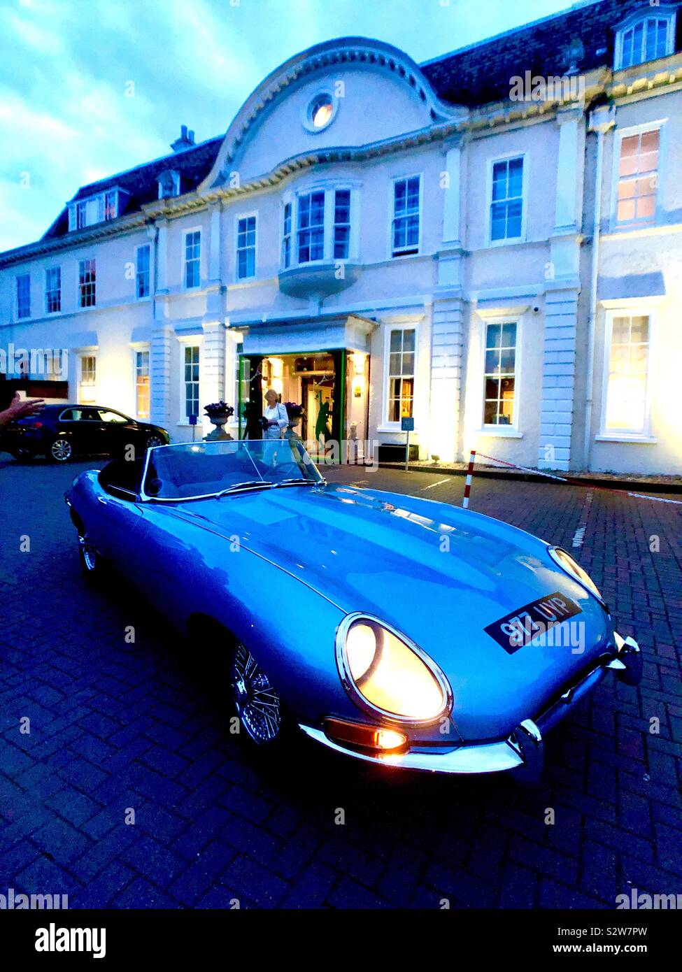 E-type Jaguar 1962 series 1 - Smartphone Captured Stock Image E-type Jaguar 1962 series 1 - Smartphone Captured Stock Image