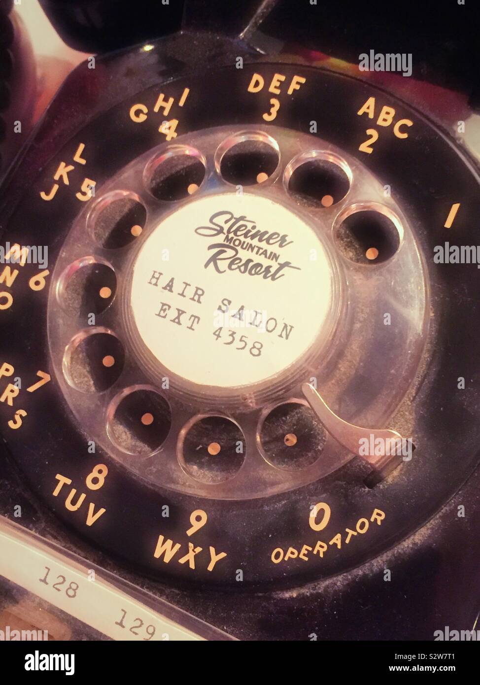 Rotary telephone dial from the Amazon prime television show the marvelous Mrs. Maisel, USA Stock Photo