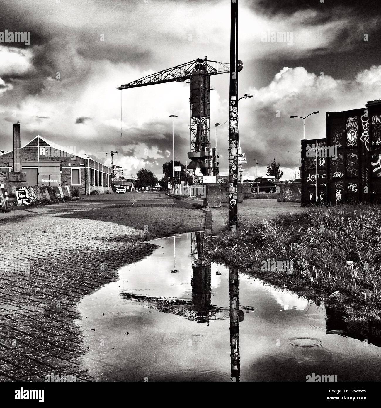 Crane Hotel Faralda, Amsterdam - Smartphone Captured Stock Image
