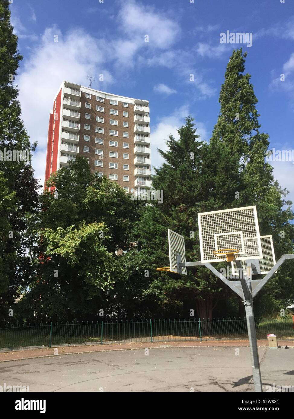 Lewisham Park, Lewisham, Greater London, uk August 2019 basketball Stock Photo
