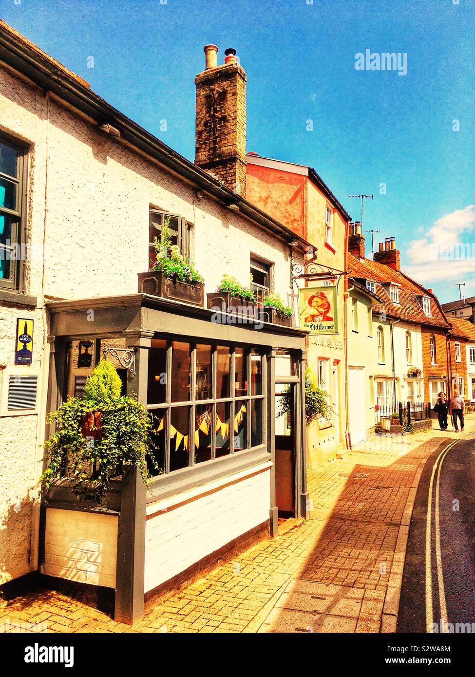 The Old Mariner pub, New Street, Woodbridge, Suffolk, England. Stock Photo