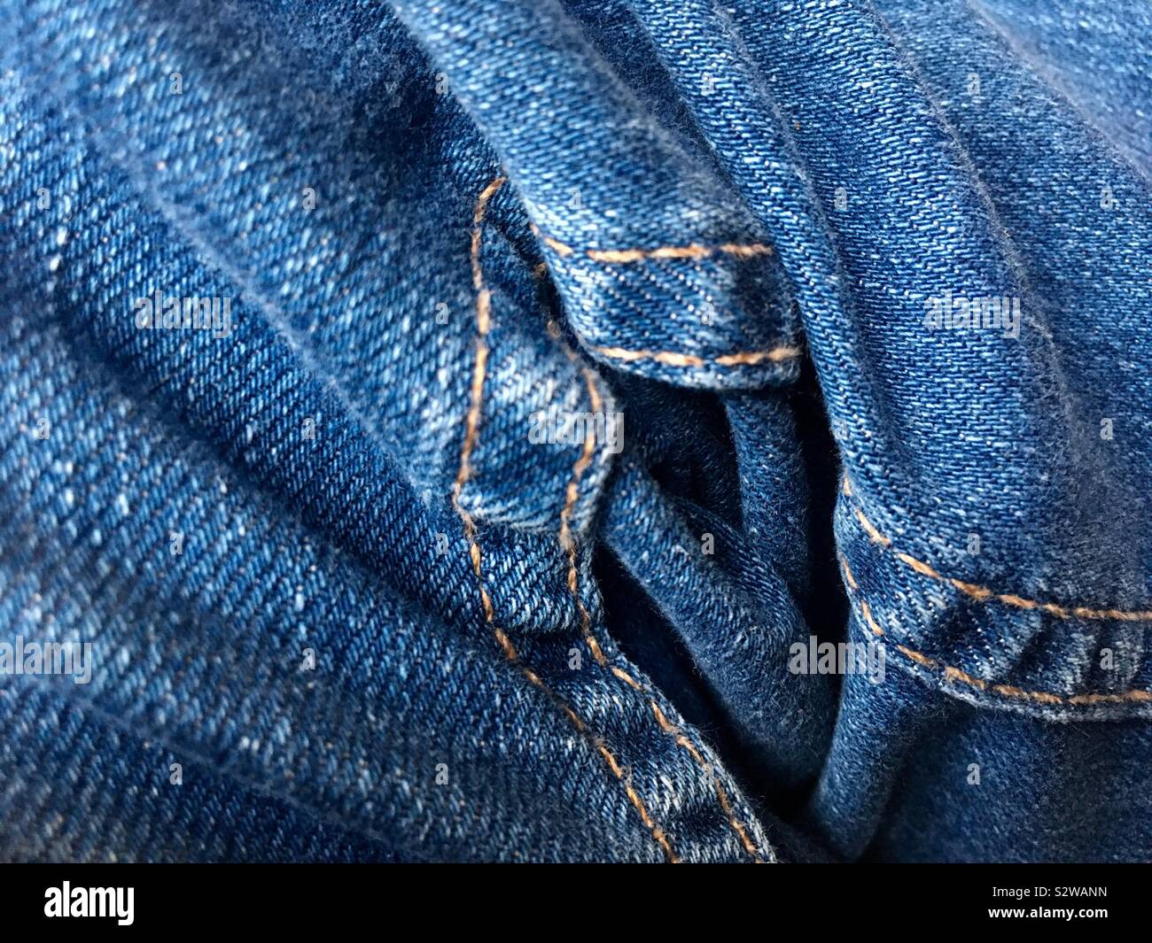 Blue denim folds hires stock photography and images Alamy