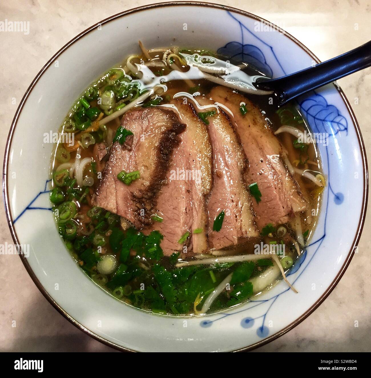 Vietnamese Pho with Beef Bone Broth and Brisket Stock Photo Alamy