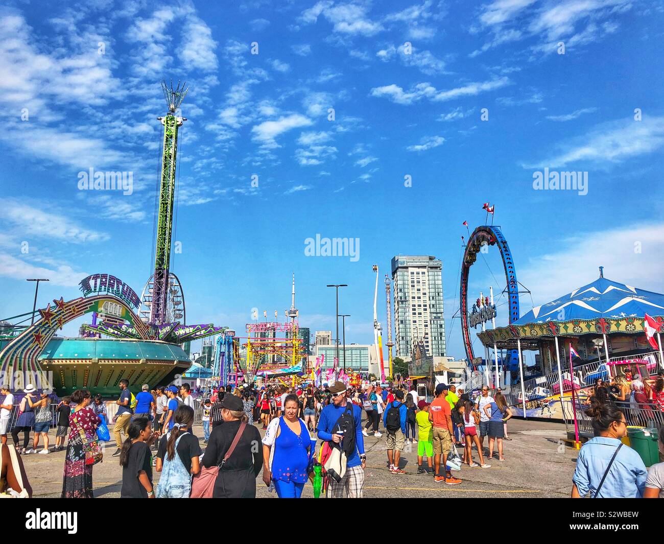 The annual Canadian National Exhibition in Toronto, Ontario. - Smartphone Captured Stock Image