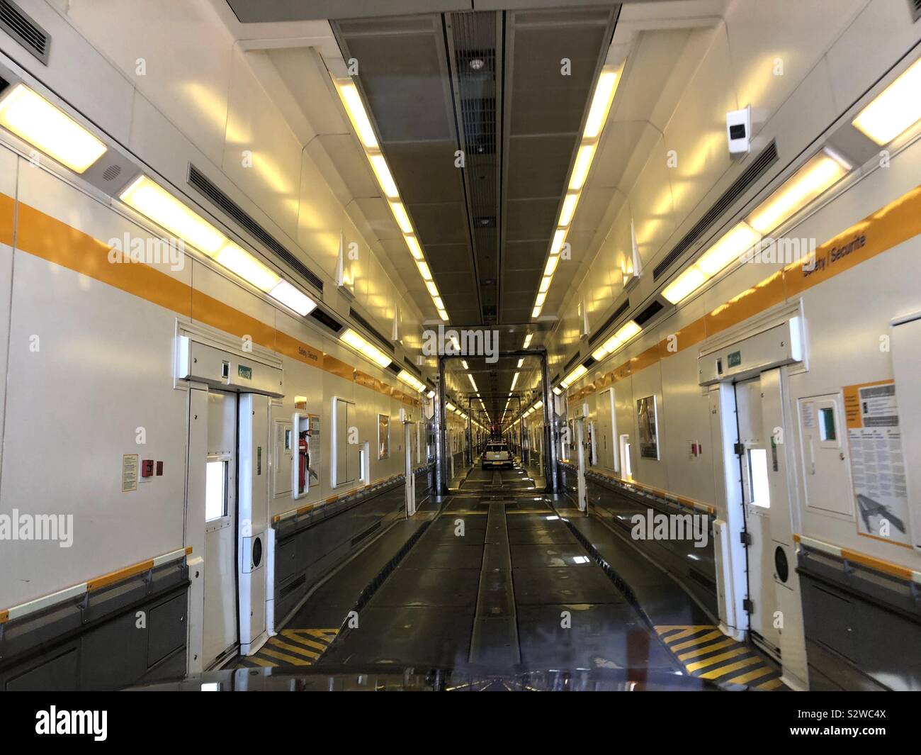 Channel tunnel train interior hi-res stock photography and images - Alamy