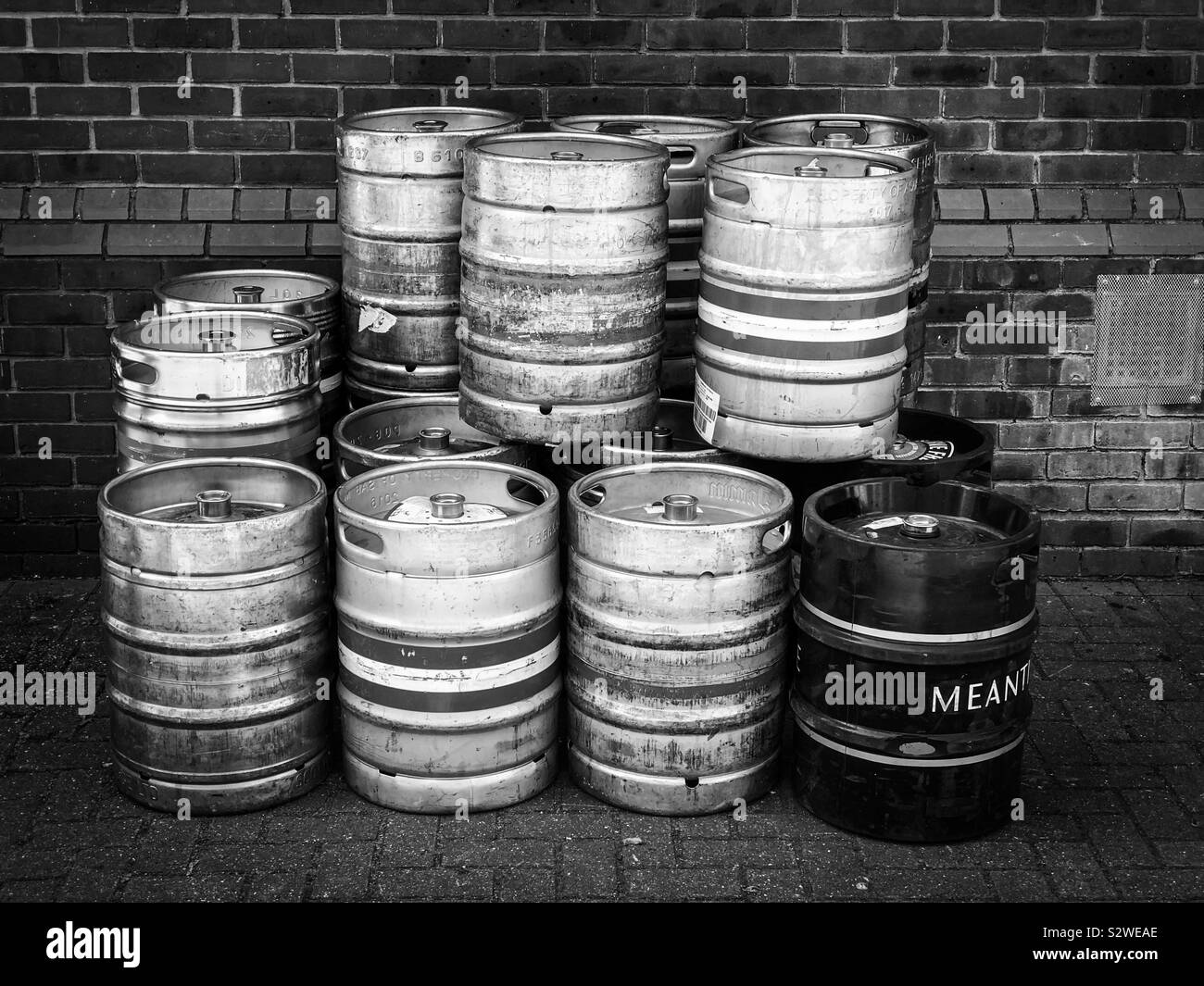Beer barrels Stock Photo