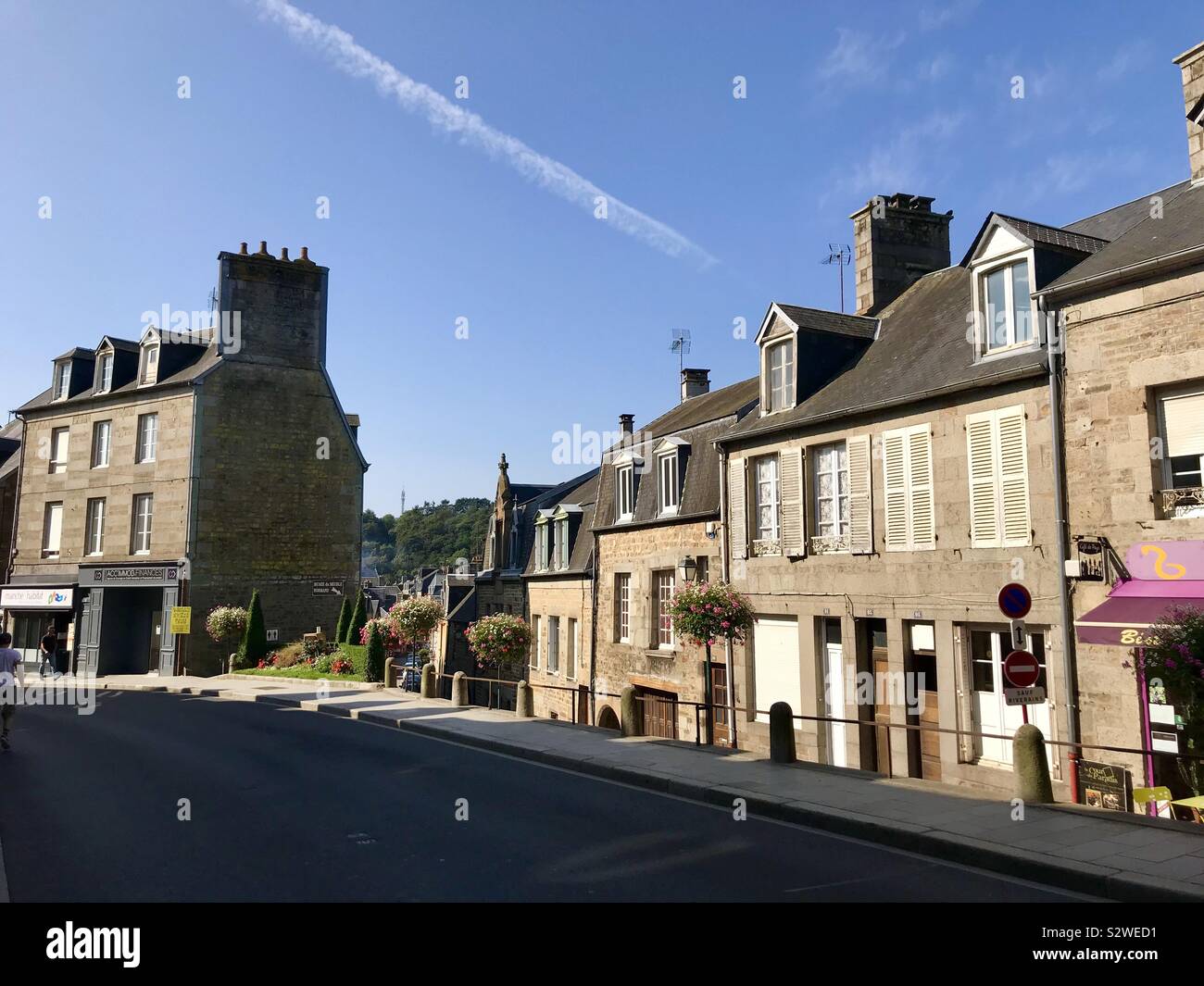Village street in Normandy, France Stock Photo Alamy