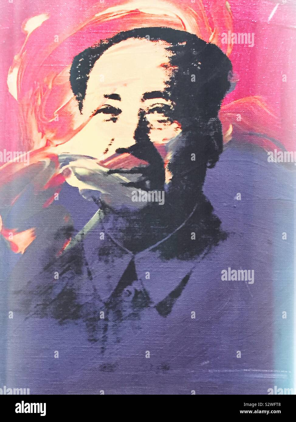 Andy Warhol portrait of  Mao Tse Tung Stock Photo