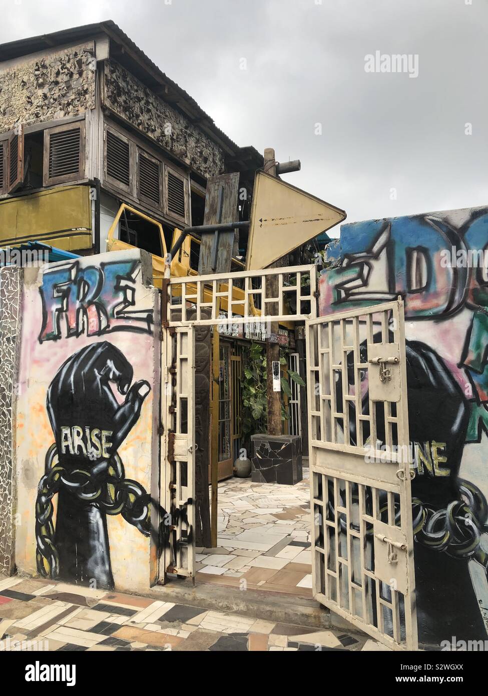 Murals on Lagos Island, Nigeria Stock Photo Alamy