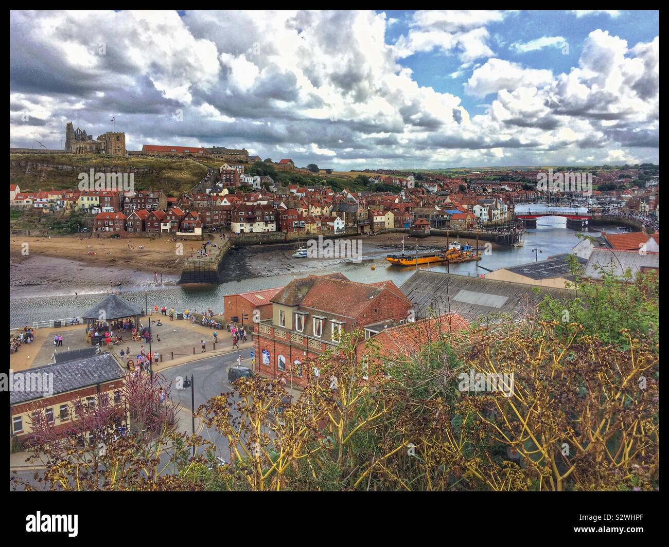 A view over Whitby Stock Photo