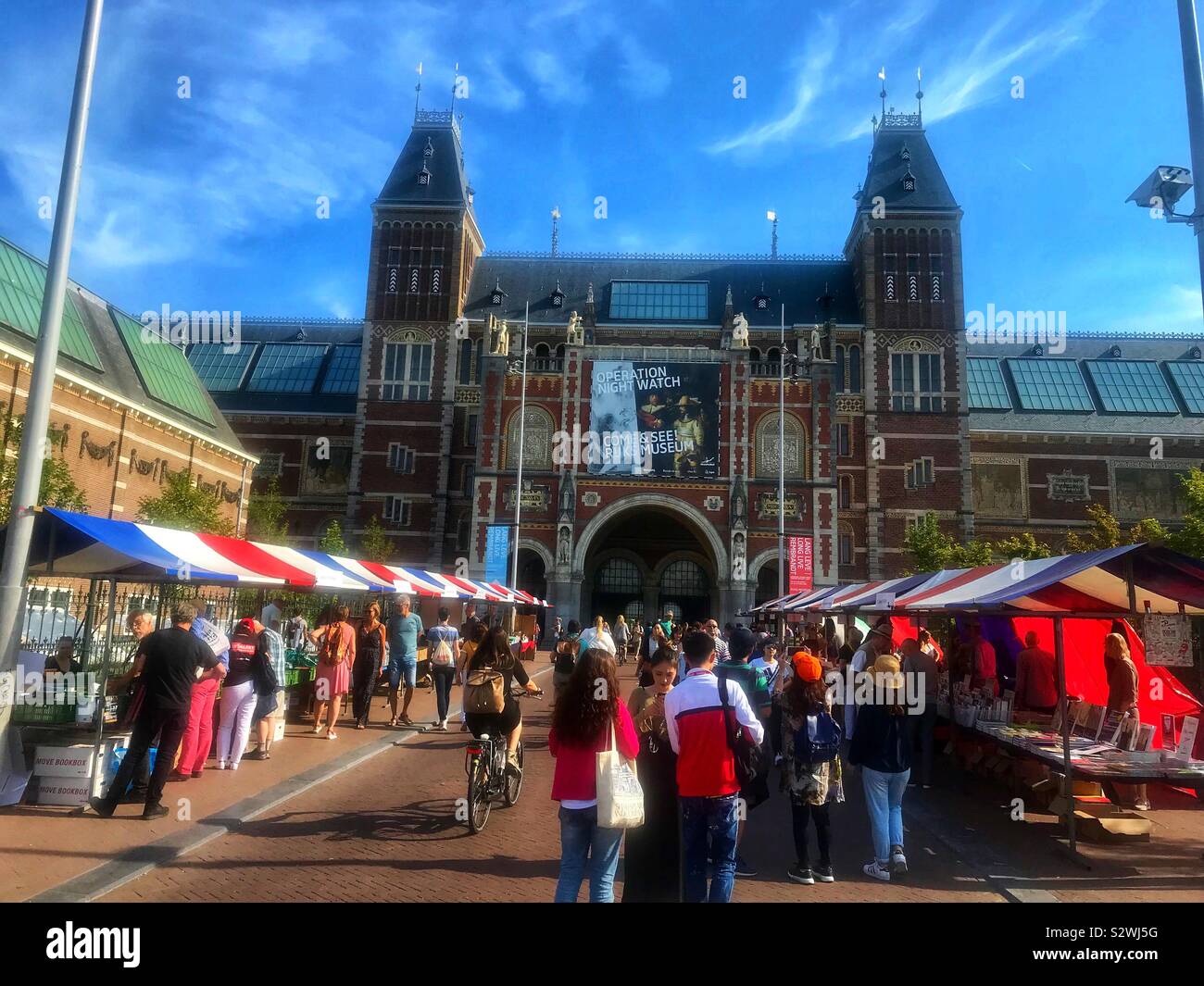 Book market at rijksmuseum Amsterdam - Smartphone Captured Stock Image