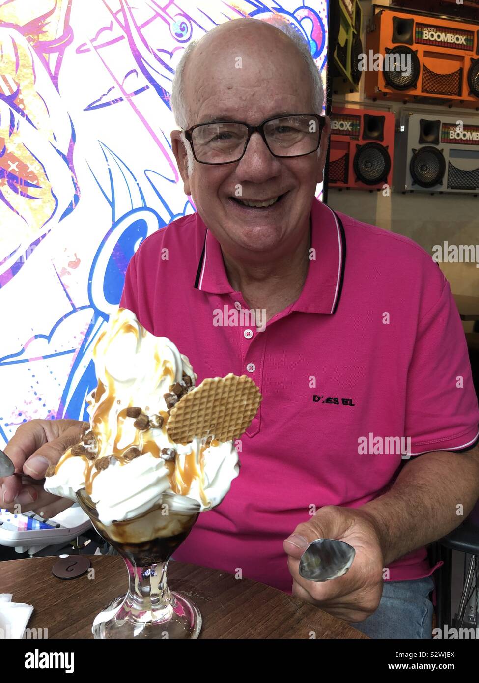 Birthday Ice Cream Stock Photo