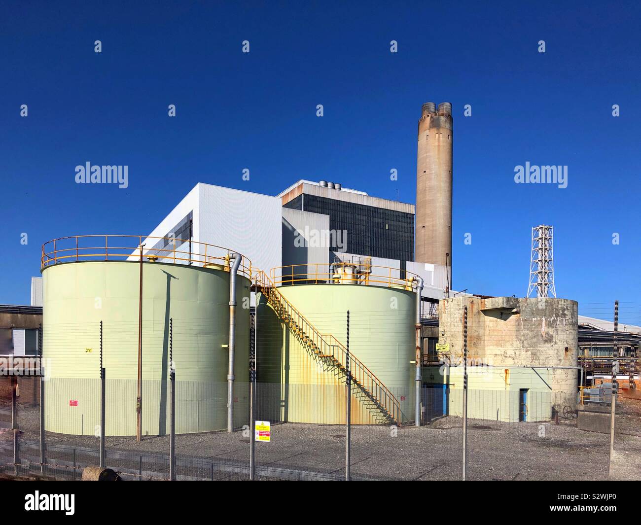 Aberthaw coal fired power station, South Wales, soon to be decommissioned. - Smartphone Captured Stock Image