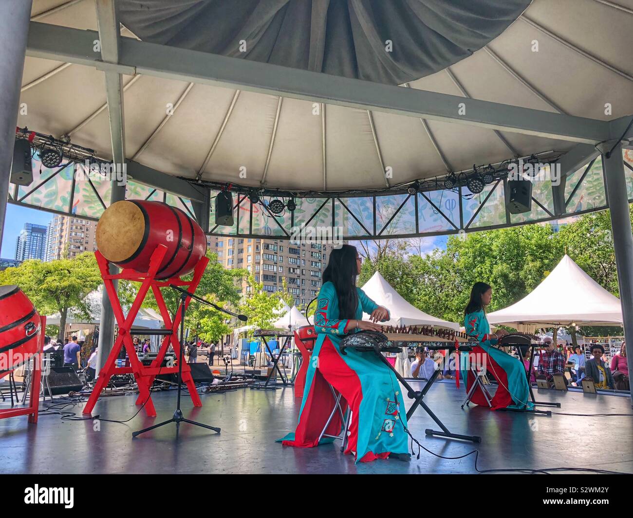 Vietnamese performers at a cultural festival in Toronto, Canada Stock