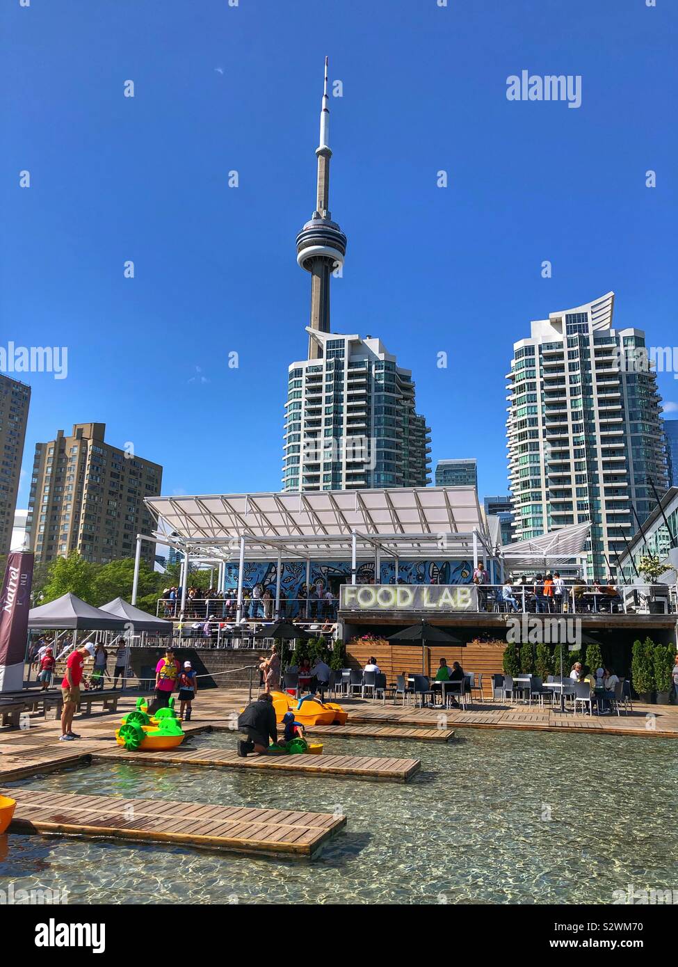 Toronto’s Harbourfront Centre. - Smartphone Captured Stock Image