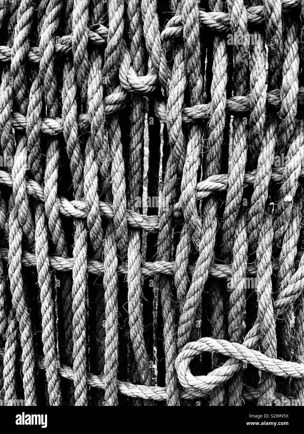 Old rope Stock Photo